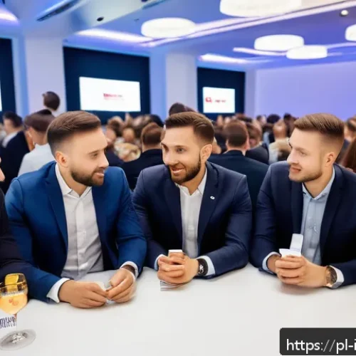 Home 31 벤처 캐피탈 펀드 운용의 기초 - A modern venture capital networking event in Warsaw, Poland, featuring diverse professionals in busi...