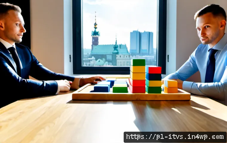 Home 17 벤처 캐피탈 투자와 기업 전략의 일치 - Photorealistic Warsaw startup boardroom, Polish founders and venture capital partners collaborativel...